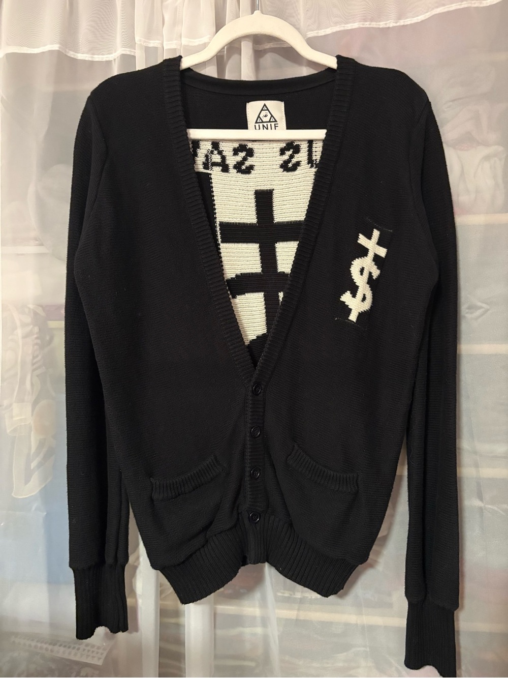 RARE Vintage Unif Jesus Saves I Spend Cardigan